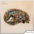 Good design crystal luxury fashion custom brooch wholesale